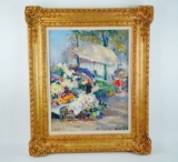 Impressionist Style Signed Oil on Canvas Painting