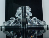 Pair of Contemporary Pressed Glass Gemstone Bookends