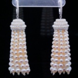 1.00ctw SI1-SI2/G-H Diamond, Pearl, and 14K Earrings