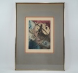 Roberto Matta-Castronautes 1965 Etching Signed #87/100