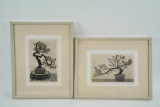 J.P. Donahue (20th Century) Pair of Signed Etchings