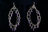 3.8mm Garnet Bead and Wire Work 2.5