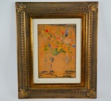 Still Life with Flowers in a Vase, Signed 