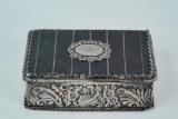 Nathan and Hayes Victorian Silver and Tortoiseshell Box