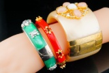 Cristina Sabatini (3) Resin and Gemstone Bangles