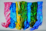 Lot of (7) 100% Silk Scarves