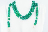 8mm Chrysoprase and Quartz 36
