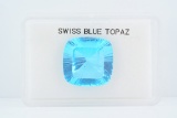 41.10ct Cushion Cut Swiss Blue Topaz