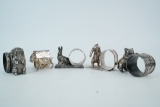 Lot of (5) Victorian Silver Plated Animal Napkin Rings