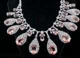 151.10ctw Morganite, 24.70ctw Diamond and 18K Necklace