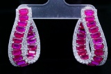 10.00ctw Ruby, 2.35ctw Diamond and 18K 1.25