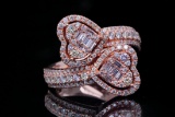 2.00ctw SI1-SI2/G-H Diamond and 14K Rose Gold Ring