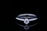 Tiffany & Co. 0.22ct VS2/F-G Diamond Platinum Ring