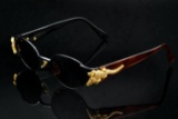 Kieselstein-Cord Sunglasses W/Diamond and 18K Alligator