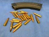 Banana magazine and 7.62 x 39mm cartridges