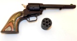 Manufacturer: Heritage Model: Rough Rider Gauge/Cal: .22 WMR Type: Revolver Serial: K02060 Misc: Two