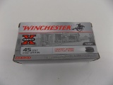 (42) Winchester .45 colt 250 grain reduced recoil cartridges