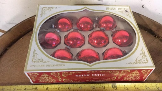 Vintage shiny bright Christmas ornaments