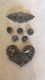 Vintage marcasite type pieces