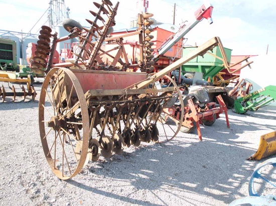 OLIVER GRAIN DRILL ON STEEL