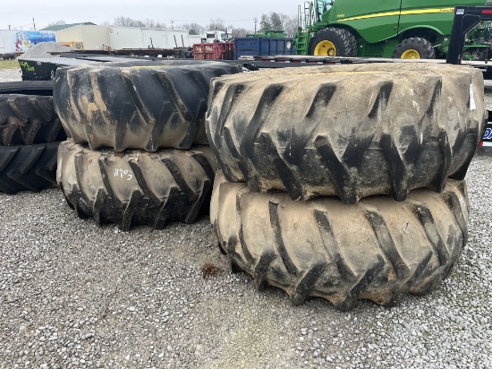 (4) 23.1-30 TIRES AND WHEELS
