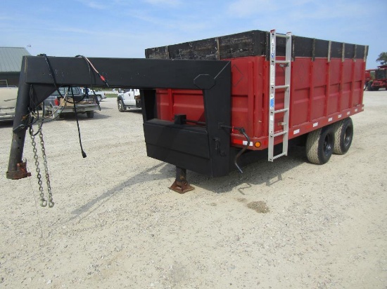 Trailer, 5th Wheel w/ 20' Grain Box, Elec Over