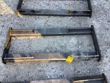 Skid loader adapter frame