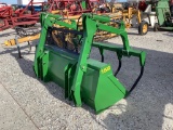 New 7’ Bucket With a 5 Tine Grapple,