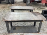 57” x 29” x 32” Steel Work Bench