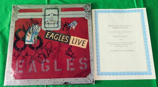 Eagles Live Autographed Album
