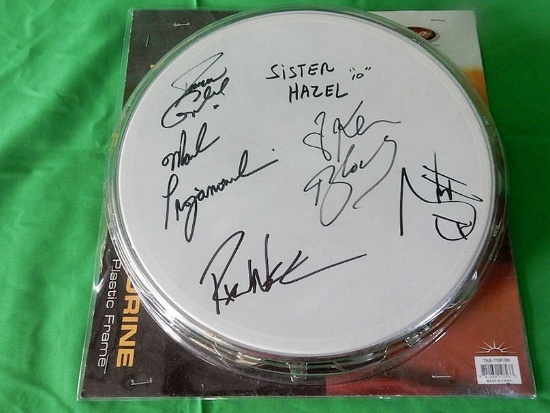 Sister Hazel Autographed Tambourine