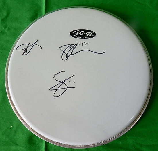The Black Crowes Autographed Drum Head