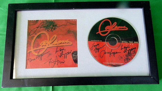 2 Autographed CD's Framed