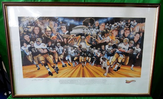 Men of Black & Gold Framed Autographed Print