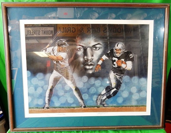 Bo Jackson Autographed Print