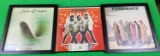 3 Autographed Framed Album Covers