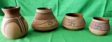 Native American Pottery 4 pcs.