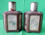 Pair Chinese Tea Caddies