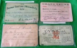 4 Railroad Passes & ID's