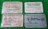 4 Railroad Passes & ID's