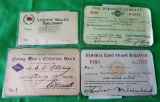 4 Railroad Passes & ID's