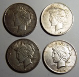 4 Peace Dollars