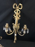 Pair of Brass Candle Sconces