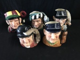 5 Royal Dalton Toby Jugs