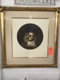 Framed Hand Colored Lithograph
