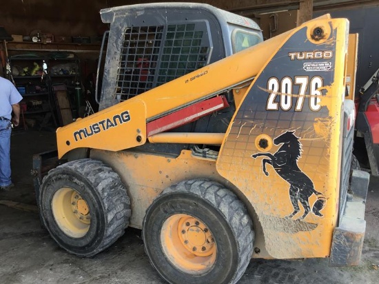 Mustang 2076 Turbo Skidloader (Sells With 72" Bucket and Pallet Forks)