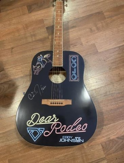 Autographed Cody Johnson Guitar