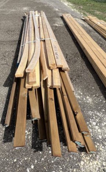 Large Bundle of Lumber 2x4s & 1x4 Cedar up to 20'