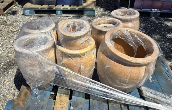 Pallet of Clay Pots