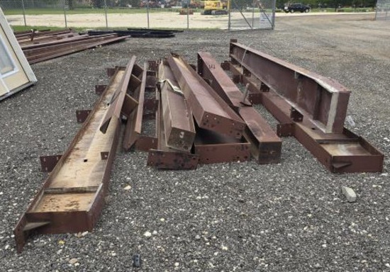 Red Iron I-Beams, Pre-Fabbed Posts